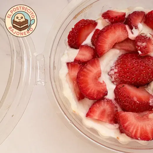 Frutillas con crema